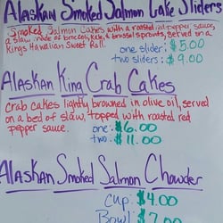 Fishalicious - Simple menu (from their Facebook page)