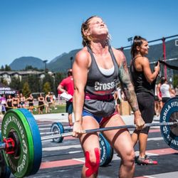 East Ridgefield CrossFit - Coach Bri moving weight in Canada for the Canada West Games!!!