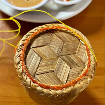 Little Thailand - Sticky Rice in a cute steamer basket - Thai Near Me - Del Valle, Texas Little Thailand - Sticky Rice in a cute steamer basket - Thai Near Me - Del Valle, Texas