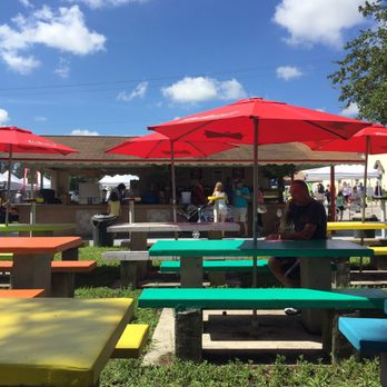 Mango Mania - Beer building.  Definitely a smaller crowd than Oktoberfest.  Buying water and lemonade instead. - Festivals Near Me - Cape Coral, Florida