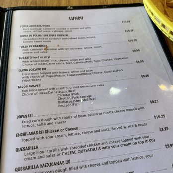 La Estrella - lunch menu - Mexican Near Me - Fort Bragg, California