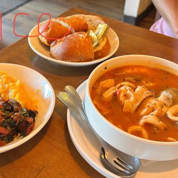 Vivolo's Chowder House - Cioppino ($32) with tiny amount of rice - Seafood Near Me - Pacific Grove, California Vivolo's Chowder House - Cioppino ($32) with tiny amount of rice - Seafood Near Me - Pacific Grove, California