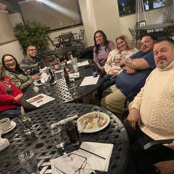 Crest Bar & Grill - Our group in the patio - American Near Me - Bakersfield, California