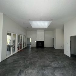 Tile Florida - 36x36 inch stone look porcelain tiles 1/16th grout joints Tile Florida