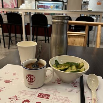 Mian - Cucumber with steamed egg - Noodles Near Me - Costa Mesa, California