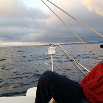 Sail Monterey - Captain Dutch confident at the helm. - Boating Near Me - Monterey, California Sail Monterey - Captain Dutch confident at the helm. - Boating Near Me - Monterey, California