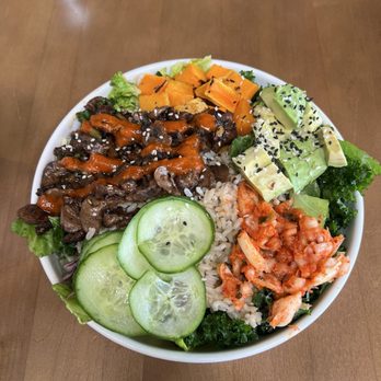 Veggie Grill by Next Level - Kimchi "Steak" Bowl - Vegan Near Me - Long Beach, California