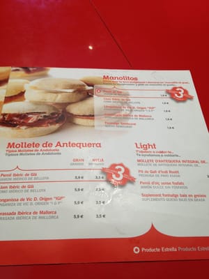 Menu photo 3 Enrique Tomas Barcelona, B