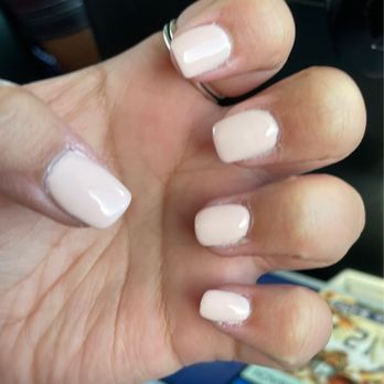 Pro Q Nails - You can see they didn't even clean the edges of skin and the nail polish messed up.  This was taken right after we left there. - Nail Salons Near Me - San Antonio, Texas
