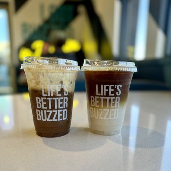 Better Buzz Coffee - Phoenix - Moroccan Spice Iced Coffee (L), Horchata Iced Latte (R) - Coffee & Tea Near Me - Phoenix, Arizona Better Buzz Coffee - Phoenix - Moroccan Spice Iced Coffee (L), Horchata Iced Latte (R) - Coffee & Tea Near Me - Phoenix, Arizona
