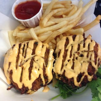 Two For The Road - Cap n crunch crab cakes with half order of fries. - Food Trucks Near Me Two For The Road - Cap n crunch crab cakes with half order of fries. - Food Trucks Near Me