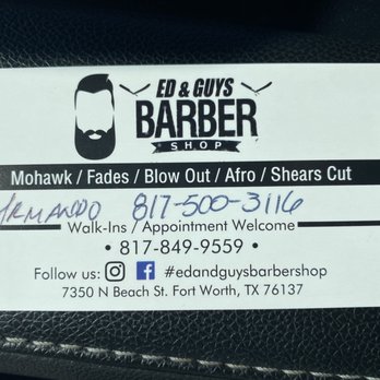 Ed & Guys Barber Shop - Barbers Near Me - Fort Worth, Texas Ed & Guys Barber Shop - Barbers Near Me - Fort Worth, Texas