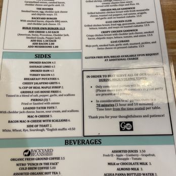 Griddle 145 - Menu - Breakfast & Brunch Near Me - Whitehall, Pennsylvania