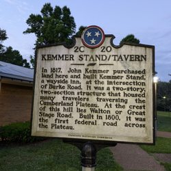 Kemmer Stand / Tavern Historical Marker - Kemmer Stand / Tavern Historical Marker, Crossville