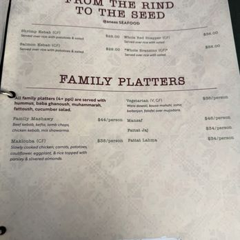 Ayat - Ditmas Park - Menu - Middle Eastern Near Me - Brooklyn, New York