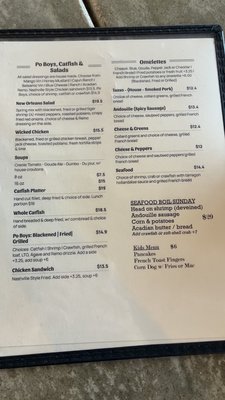 Menu photo 1 Acadian Grille Scratch Kitchen Omaha, NE Menu photo 1 Acadian Grille Scratch Kitchen Omaha, NE