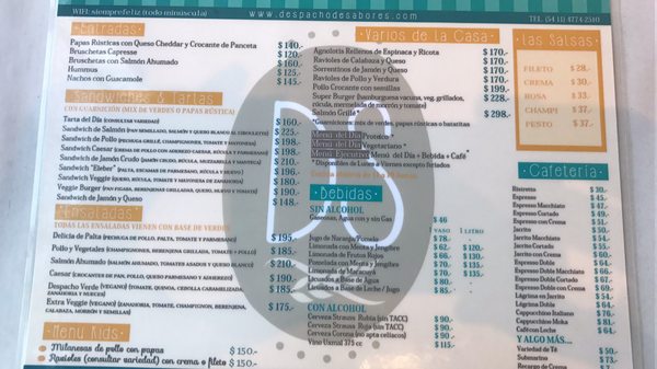 Menu photo 2 Despacho de Sabores Buenos Aires, C