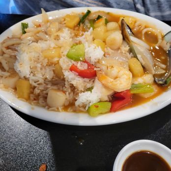 The Charm Thai Bistro - Sweet and sour seafood stir fry. - Thai Near Me - Covington, Louisiana