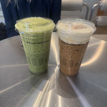 Plus 84 - Earl Grey Matcha & Plus84 Macchiato - Coffee & Tea Near Me - Seattle, Washington Plus 84 - Earl Grey Matcha & Plus84 Macchiato - Coffee & Tea Near Me - Seattle, Washington