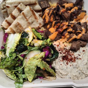 Limoné Mediterranean - Harissa Steak Plate - Mediterranean Near Me - Glendora, California Limoné Mediterranean - Harissa Steak Plate - Mediterranean Near Me - Glendora, California