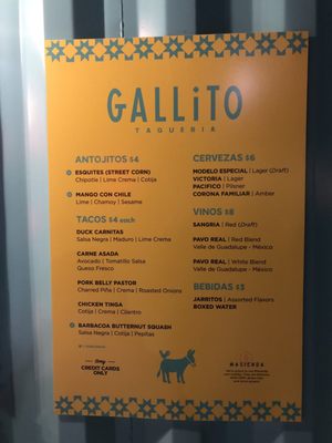 Menu photo 6 Gallito Taqueria Tampa, FL Menu photo 6 Gallito Taqueria Tampa, FL