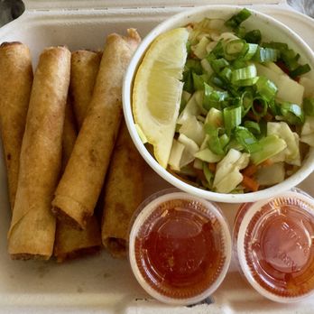 Da Lumpia Stop - Chicken lumpia with sweet chili sauce and pancit noodles. Yummy! - Filipino Near Me - Boise, Idaho Da Lumpia Stop - Chicken lumpia with sweet chili sauce and pancit noodles. Yummy! - Filipino Near Me - Boise, Idaho