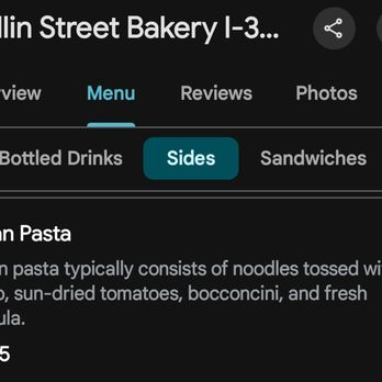 Collin Street Bakery - Description of pasta.... - Bakeries Near Me - Bellmead, Texas