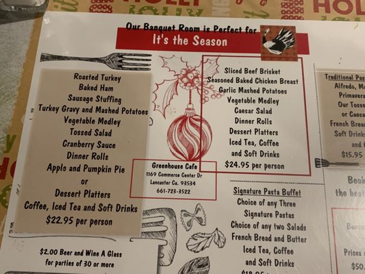 Menu photo 2 Greenhouse Cafe Lancaster, CA