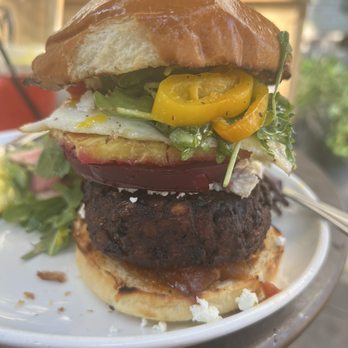 Five Leaves - Veggie Five Leaves Burger - New American Near Me - Brooklyn, New York Five Leaves - Veggie Five Leaves Burger - New American Near Me - Brooklyn, New York