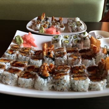 Mr. Sushi - Vegan sweet potato rolls (with sweet soy sauce on top) - Sushi Bars Near Me - Cincinnati, Ohio Mr. Sushi - Vegan sweet potato rolls (with sweet soy sauce on top) - Sushi Bars Near Me - Cincinnati, Ohio