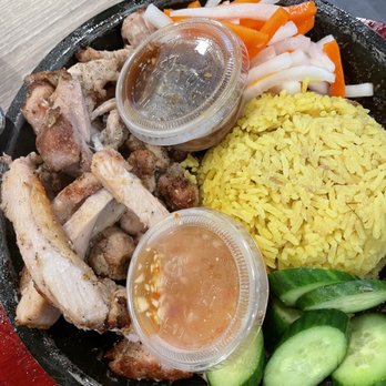 INTL Kitchen - Grilled chicken Hainan rice - Asian Fusion Near Me - Milpitas, California
