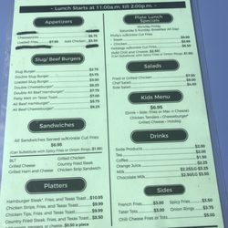 Fat Cats Too Grill - Menu
