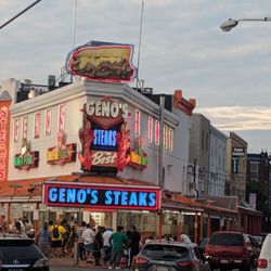 The Philly CheeseSteak Tour - Geno's with all of the lights.