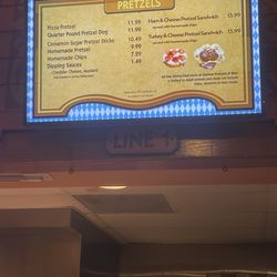 German Pretzels And Beer - Menu