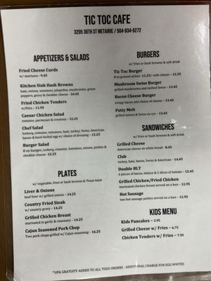 Menu photo 4 Tic Toc Cafe Metairie, LA
