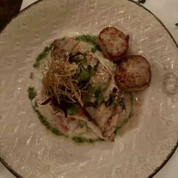 Cafe Dupont - Grilled gulf red snapper with scallops - New American Near Me - Birmingham, Alabama