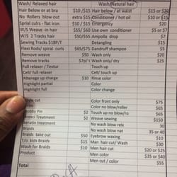 Planet Dominican Style & Hair Braiding Salon - "Ticket"... Receipt?