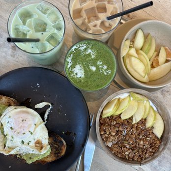 TBB 122 - Avocado toast , matcha latte , cafe latte , side fruits , granola bowl - Breakfast & Brunch Near Me - Alpharetta, Georgia