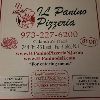 IL Panino Pizza - Il Panino is amazing!!  NEVER posted on Yelp, first time.  I live in So.Cal. never miss a chance to got Il Panino Pizzeria or Il Panino Deli - Pizza Near Me - Fairfield, New Jersey