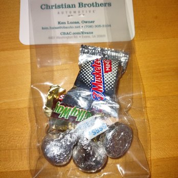 Christian Brothers Automotive Evans - Received this in the truck after service. Nice touch! - Auto Repair Near Me - Evans, Georgia Christian Brothers Automotive Evans - Received this in the truck after service. Nice touch! - Auto Repair Near Me - Evans, Georgia