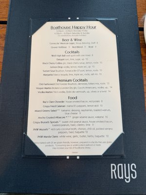 Menu photo 3 Ray's Boathouse Seattle, WA
