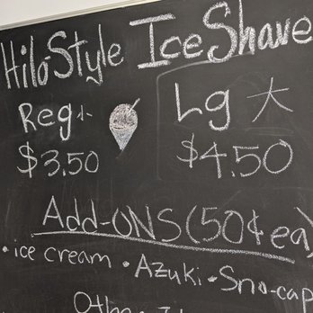 Wilson Store - Menu Jan 2020 - Shaved Ice Near Me - Kailua, Hawaii