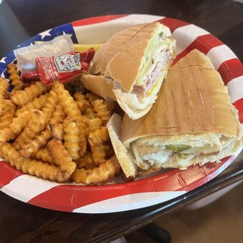 Suncreek Cafe - Cuban sandwich with fries. - Cafes Near Me - Clermont, Florida