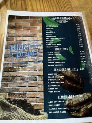 Menu photo 5 Blueprint Cafe Lounge Newark, NJ