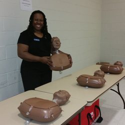 A-1 Nursing Solutions - Nurse Patty presented at a local health fair. Attendees were able to observe and practice chest compressions.