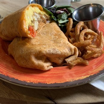 Kaffe Haus - Breakfast Burrito with Chicken (fried) - Breakfast & Brunch Near Me - San Juan, Puerto Rico