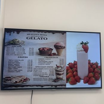 Heavenly Bites - Menu board - Gelato Near Me - Orlando, Florida Heavenly Bites - Menu board - Gelato Near Me - Orlando, Florida