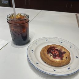 Blueberry Danish and Cold Brew Blueberry Danish and Cold Brew