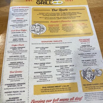 Eggs Up Grill - Menu - Breakfast & Brunch Near Me - Columbia, South Carolina