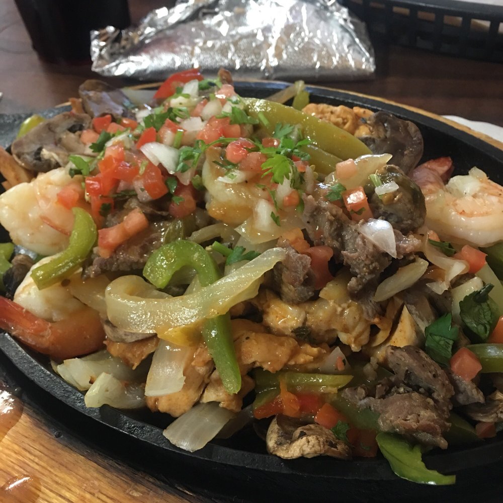 Mixed Fajitas (chicken, beef, shrimp)